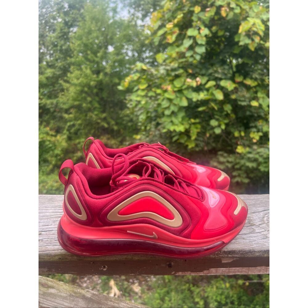 Nike Air Max 720 (GS) AQ3195-600 Team Crimson Red Sz 7 Youth - Picture 2 of 8